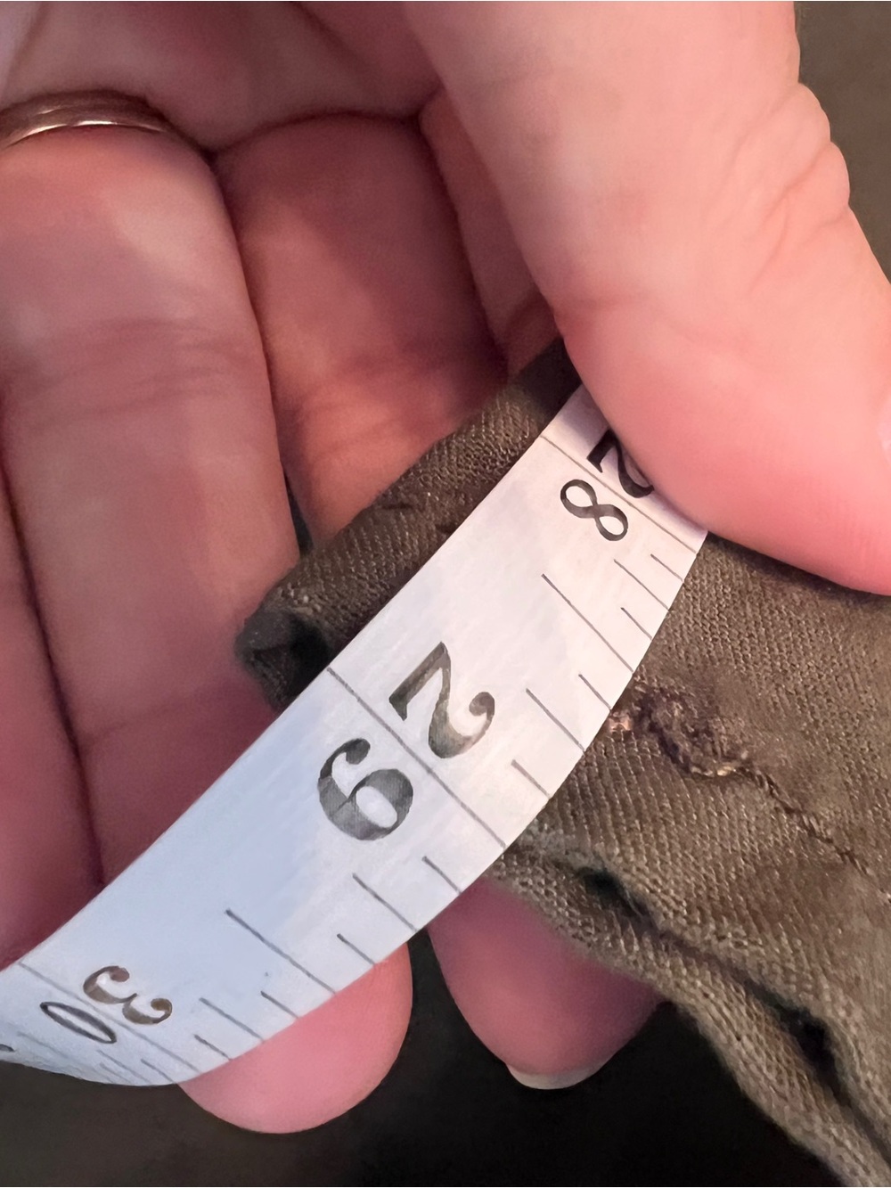 Levi’s Ribcage Straight Olive Green Utility Pants High Rise Size 32 - Picture 8 of 9
